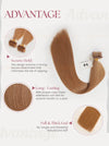 Light Brown (#4) Bone Straight Regular Tape In Hair Extensions 100g - AZ Hair Vietnam Factory / AZ Hair Vietnam