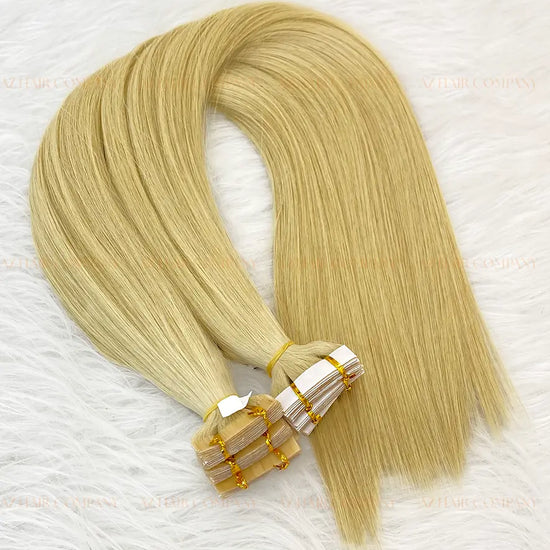Light Brown #8ash Bone Straight Regular Tape In Hair Extensions 100g - Single Donor Vietnamese Hair / AZ Hair Vietnam