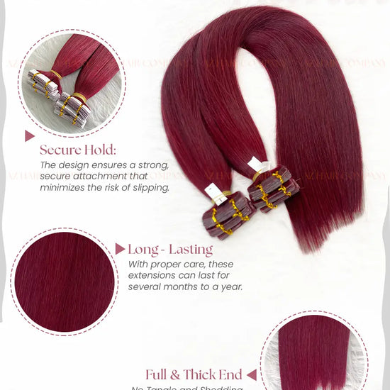 Light Blonde #AZ13 Regular Tape In Hair Extensions 100g - Raw Vietnamese Hair / AZ Hair Vietnam