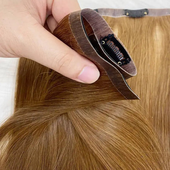 Light Brown (#3) Bone Straight Seamless Clip-In Hair Extensions 7pcs 150g - Raw Vietnamese Hair / AZ Hair Vietnam