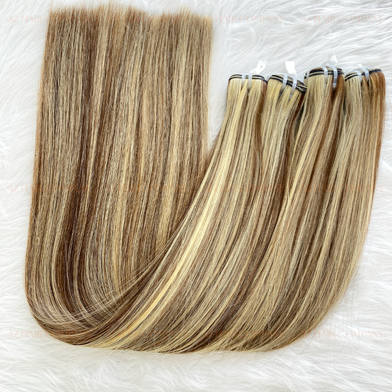 Highlight #2/12 Bone Straight Weft Hair Bundles 100g / AZ Hair Vietnam