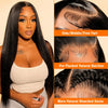 13x4 Swiss Lace Frontal - Bone Straight | #1B Natural Black AZ Hair Vietnam