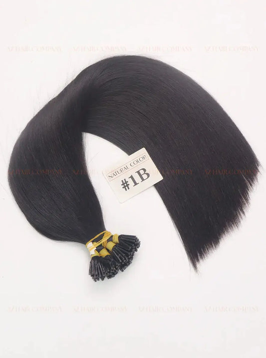Natural Black (#1B) I - Tip Hair Extensions 100g