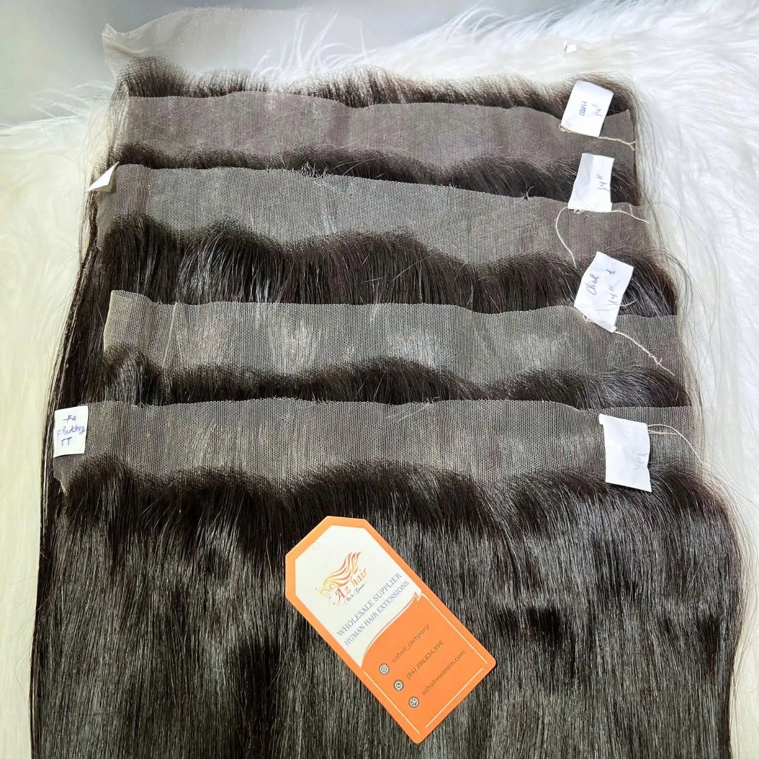 13x4 HD Lace Frontal - Bone Straight | #1B Natural Black AZ Hair Vietnam