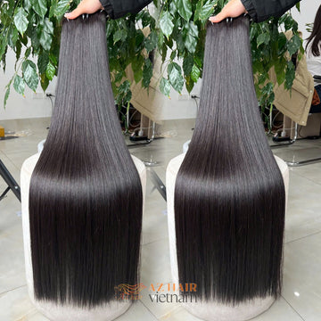 Bone Straight Bundles - Raw Vietnamese Hair | #1B Natural Black